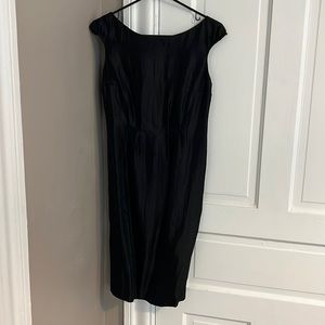 Black cocktail dress tissage